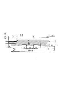 Fasebrett mit Trapezprofil